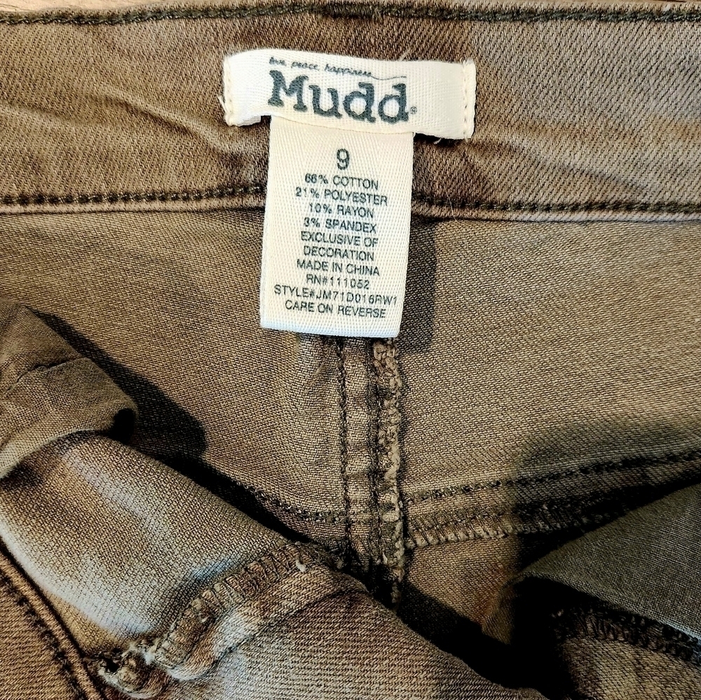 Mudd demin jean shorts green size 9 - Picture 6 of 8